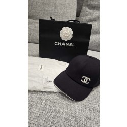 샤넬 Chanel CC로고 볼캡 블랙&화이트