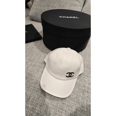 샤넬 Chanel CC로고 볼캡 화이트&블랙
