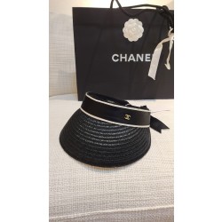 샤넬 Chanel Sun Visor Cap Black