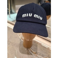 미우 미우 MIU MIU 베이스볼 캡 Blue
