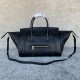 셀린느 Celine L100E3GW2 Medium New Luggage in Supple Shiny Lambskin Black 55cm