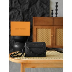 루이비통 Louis Vuitton M55702 Mini Soft Trunk Black 18.5cm