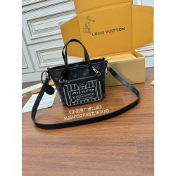 루이비통 Louis Vuitton M15210 Neverfull Bandouliere Inside Out BB Monogram Eclipse Black 26.5cm
