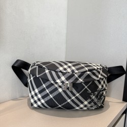 버버리 Burberry 7801 Check Belt Bag 33cm