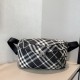 버버리 Burberry 7801 Check Belt Bag 33cm
