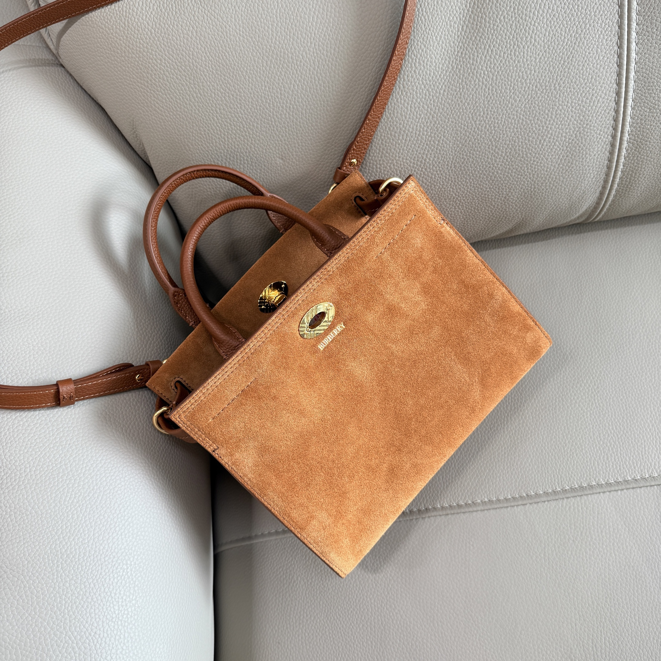 버버리 Burberry 3491 mini Cotswolds tote 24.5cm