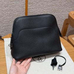 에르메스 Hermes Bolide Messenger 26.5cm Togo 89 Noir/silver