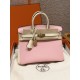 에르메스 Hermes Birkin 25cm Togo 3Q Rose Sakure and i2 Nata/gold