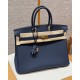 에르메스 Hermes Birkin 35cm Togo 73 Blue Saphir/gold