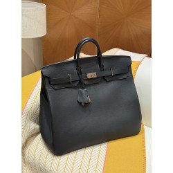 에르메스 Hermes Birkin Hac 50cm Togo 89 Noir/silver