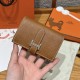 에르메스 Hermes Bearn mini wallet 10.3cm Chèvre 37 Gold/silver
