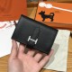에르메스 Hermes Bearn mini wallet 10.3cm Epsom 89 Noir/silver