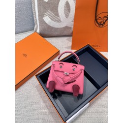 에르메스 Hermes Kelly Doll France Leather 5P Pink