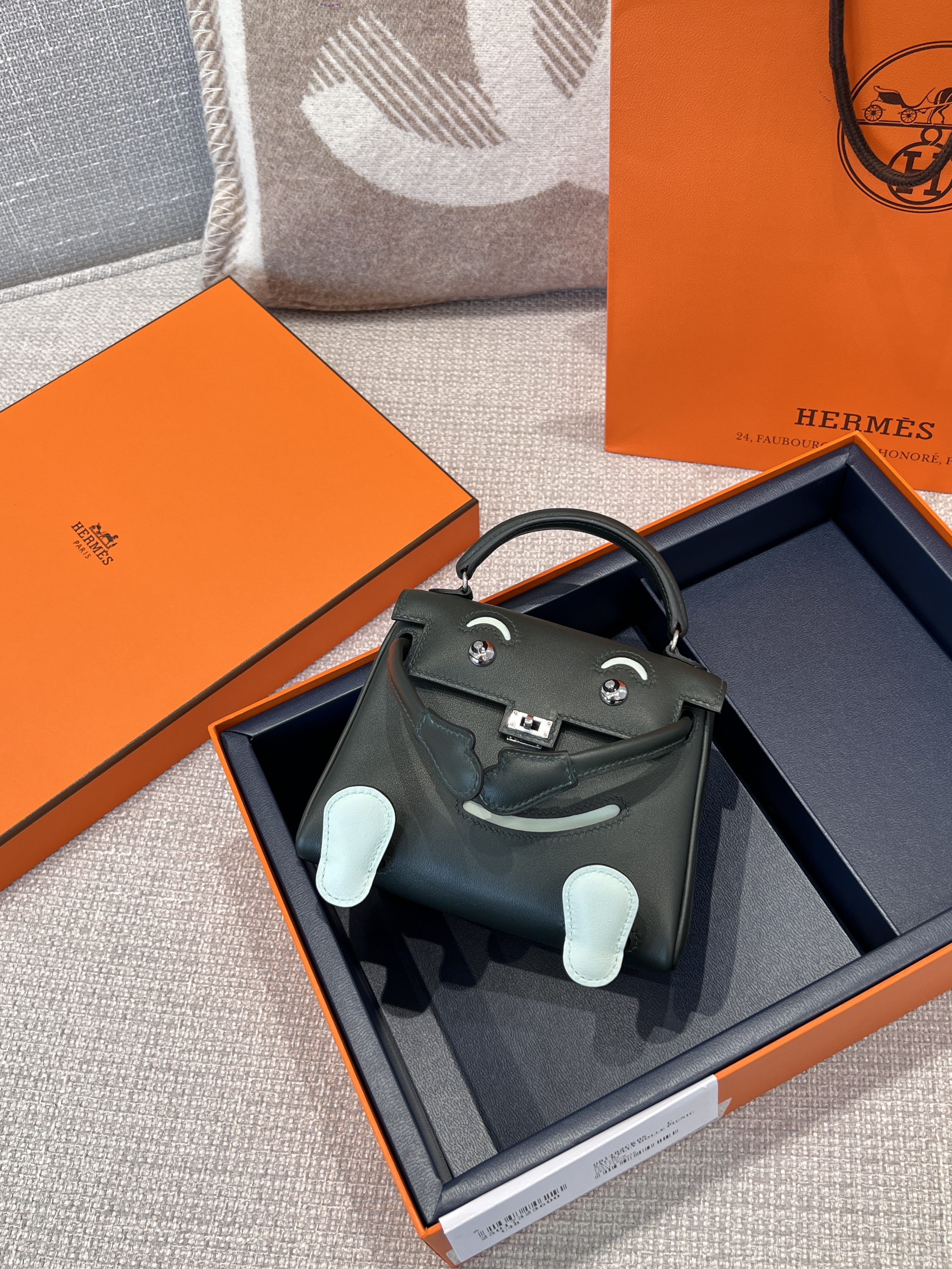 에르메스 Hermes Kelly Doll France Leather 67 Vert Fonce