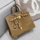 에르메스 Hermes Birkin 25cm France Hcp Porosus crocodile IC Poussiere/gold