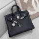 에르메스 Hermes Birkin 25cm Germany Leather 89 Noir/silver
