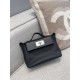 에르메스 Hermes Kelly 2424 Mini Evercolor 89 Noir/silver