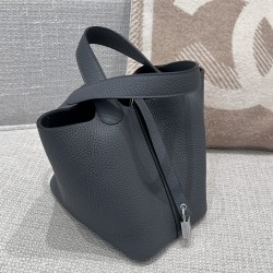에르메스 Hermes Picotin 18cm Germany Leather 88 Graphite/silver