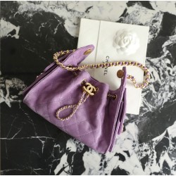 샤넬 CHANEL C-551 AS5631 25 Mini Bag Purple 22cm