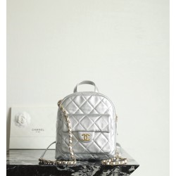 샤넬 Chanel 25K C-551 Backpack silver 20cm