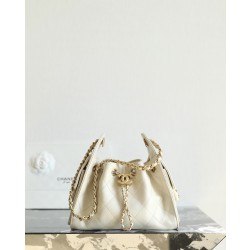 샤넬 CHANEL 26C C-061 AS5631 25 Mini Bag Beige 22cm