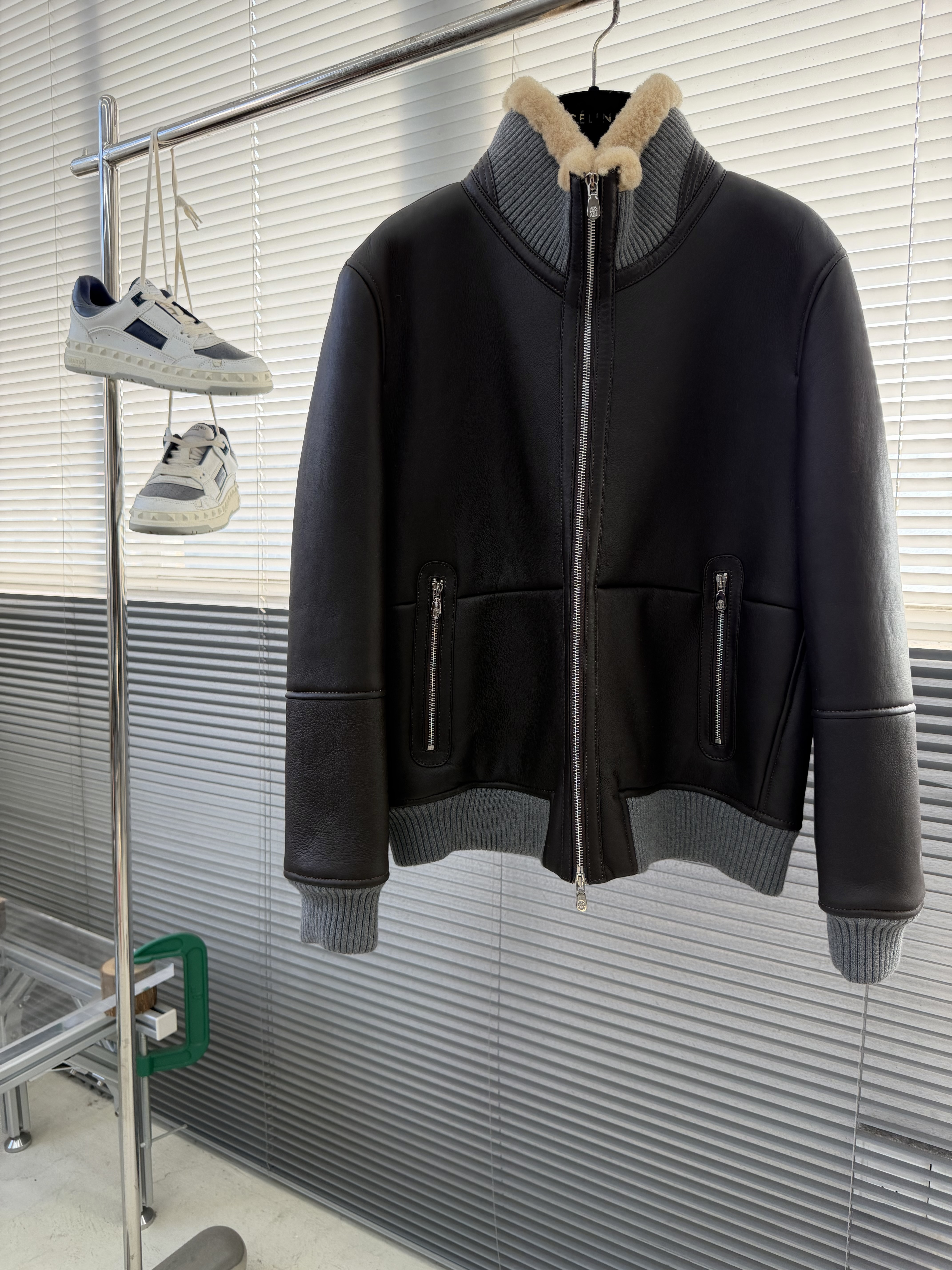 브루넬로 쿠치넬리 Brunello Cucineli 레더 재킷