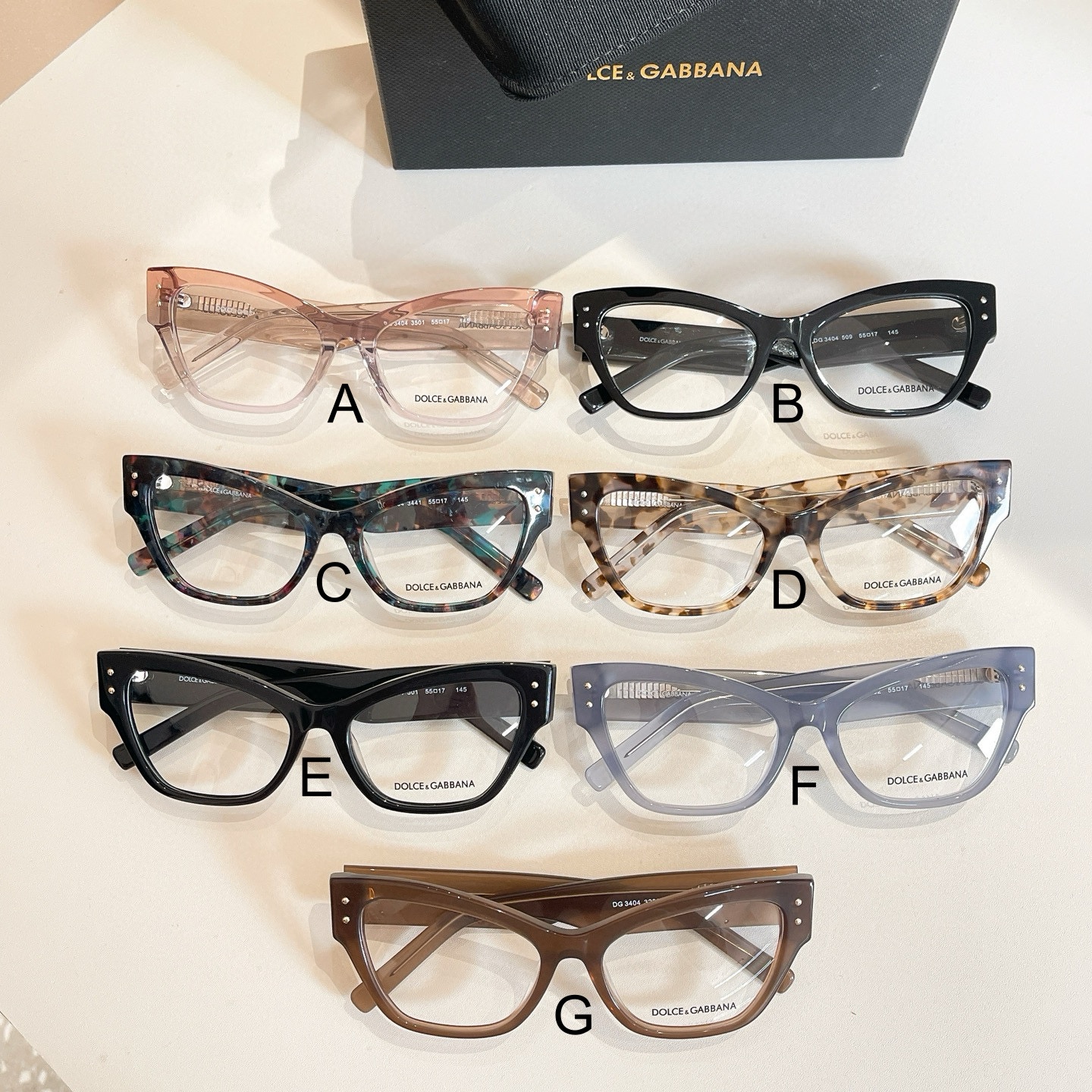 DOLCE&GABBANA DG3404 55口17-145