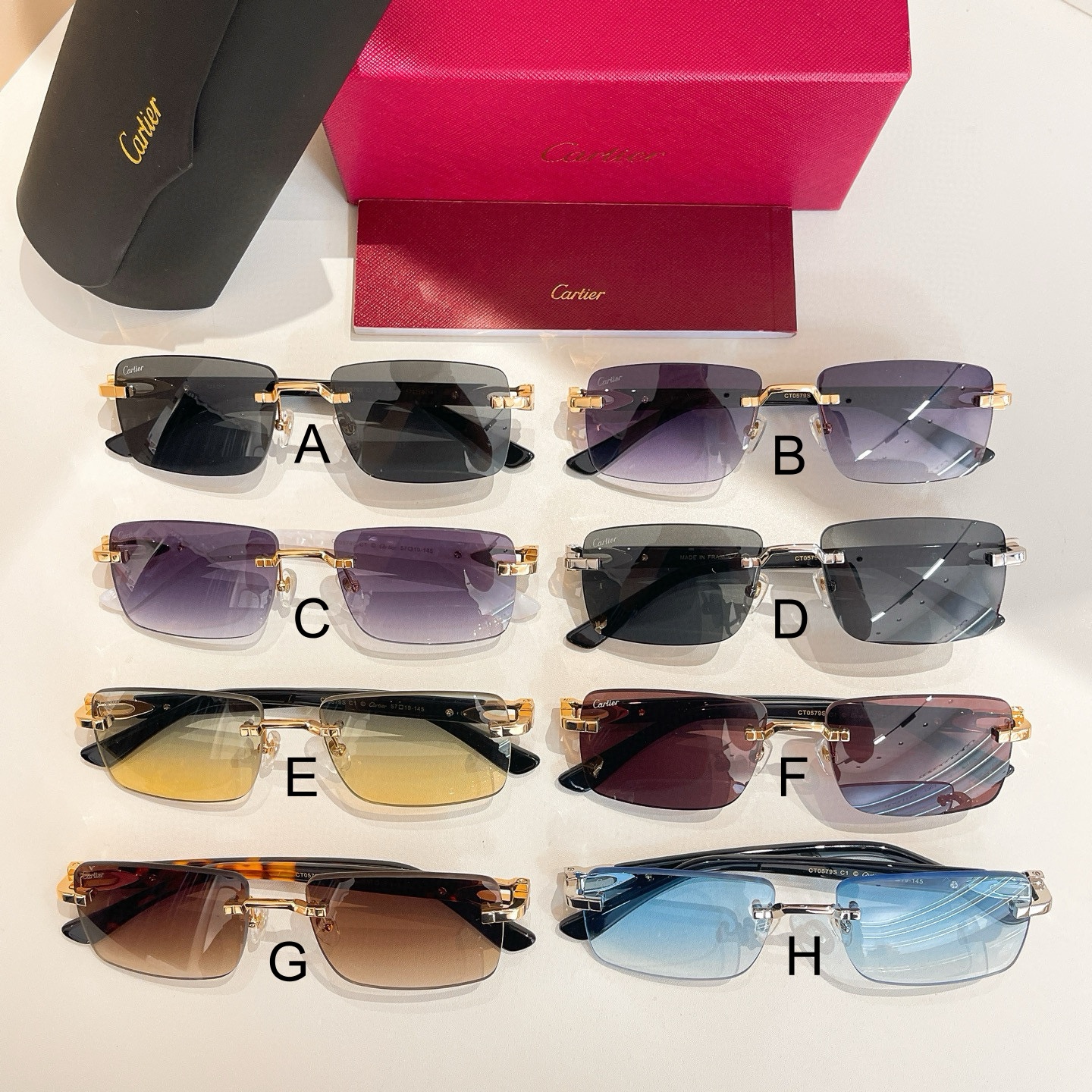 까르띠에 Cartier CT0579S 57口19-145