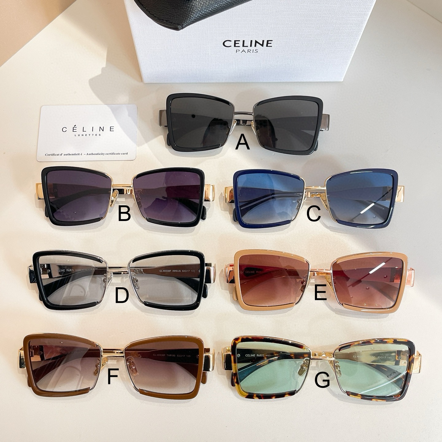 셀린느 Celine CL 40338F 53口17-145
