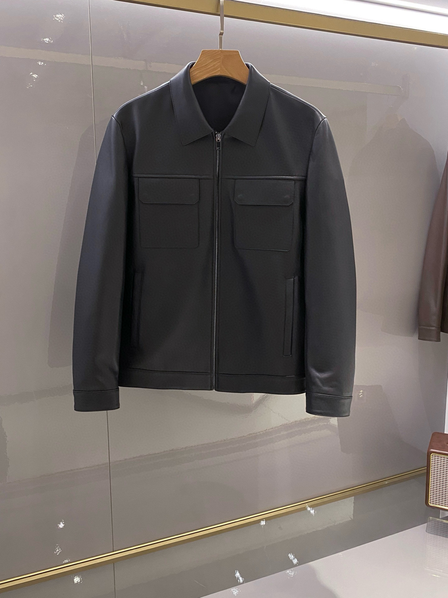 제냐 Zegna 레더자켓