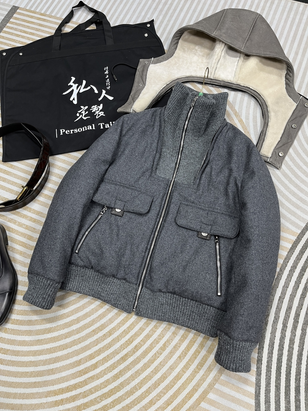 에르메스 Hermes 레더패딩