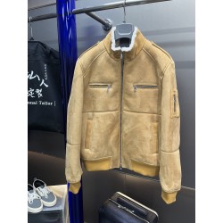 브루넬로 쿠치넬리 Brunello Cucineli 레더 재킷