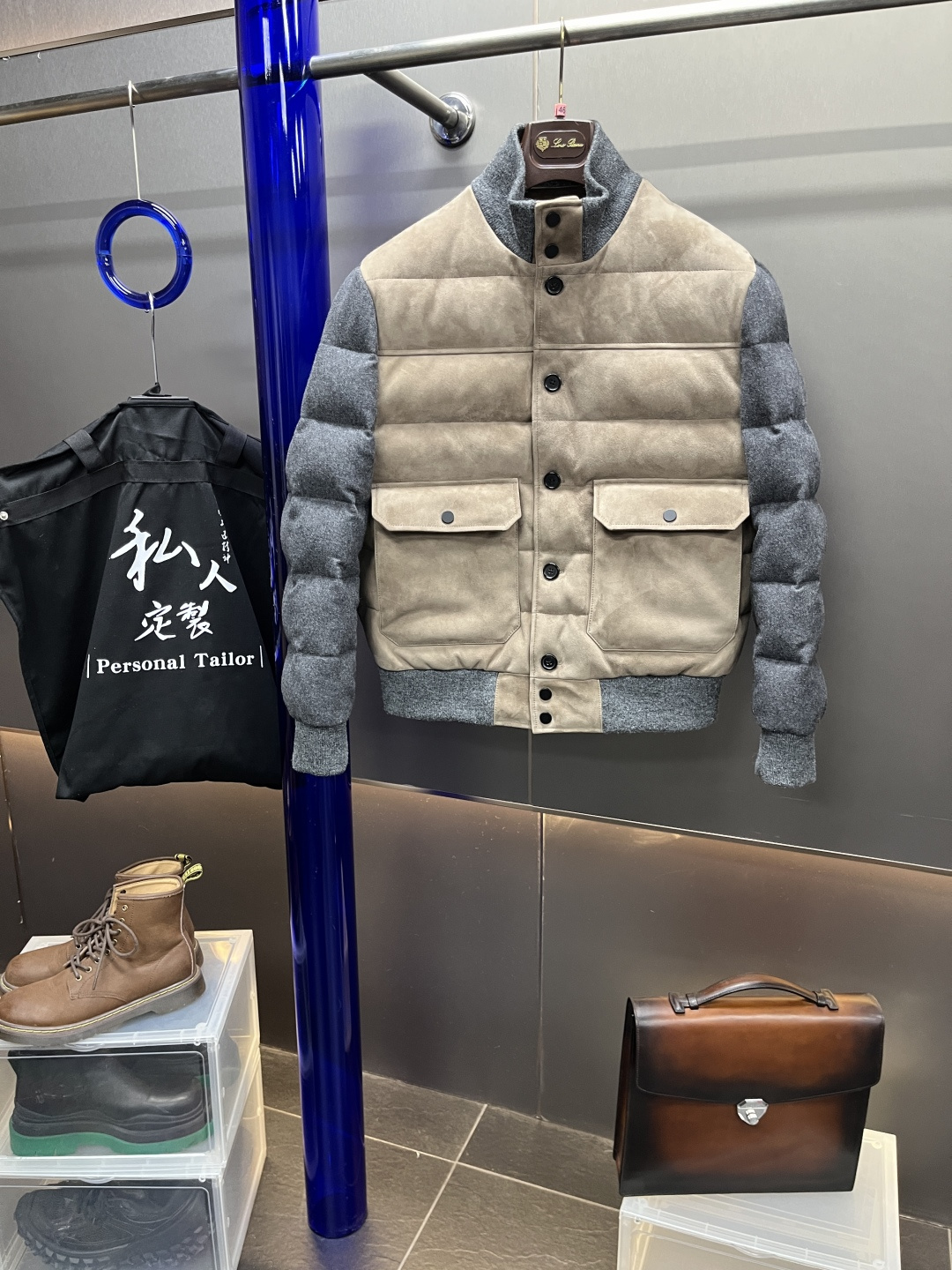 키톤 Kiton 레더 패딩