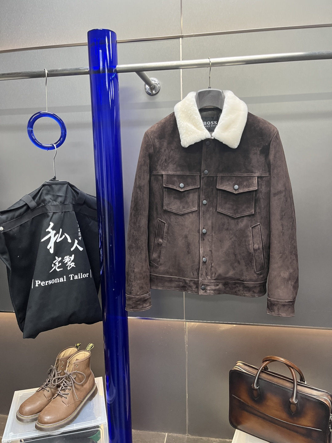 보스 BOSS 레더자켓