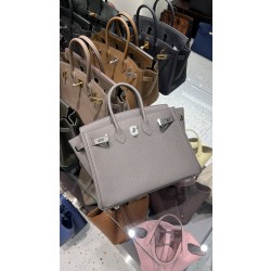 에르메스 Hermes Birkin 25cm Germany Leather 0L Gris Meyer/silver