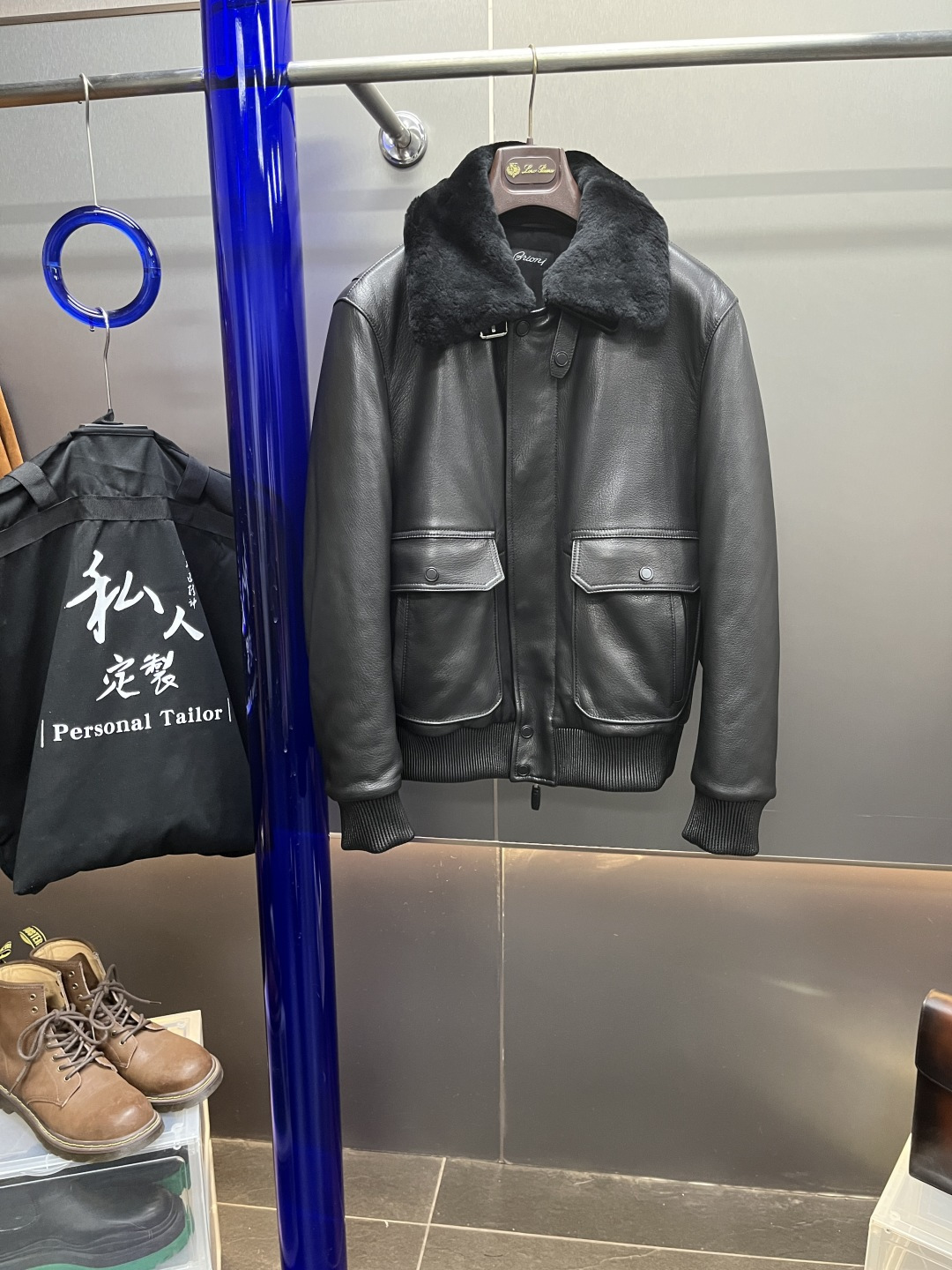 브리오니 Brioni 레더자켓