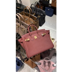 에르메스 Hermes Birkin 25cm Germany Leather 55 Rouge H/gold