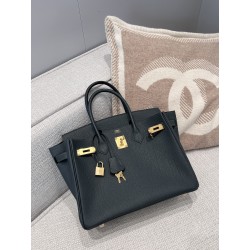 에르메스 Hermes Birkin 30cm Germany Leather With Veins Q0 Vert mangrove/gold