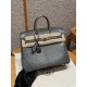 에르메스 Hermes Birkin 25cm Lizard 84 Gris Fonce/silver
