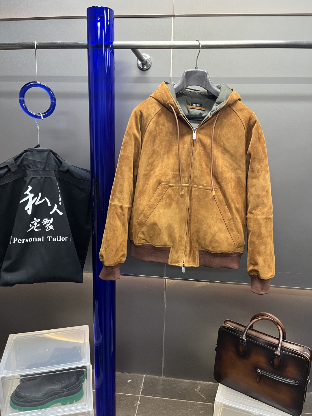 제냐 Zegna 레더패딩