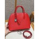 에르메스 Hermes Bolide 25cm chèvre S3 Rouge Coeur/silver