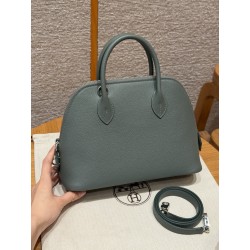 에르메스 Hermes Bolide 25cm Evercolor 0L Gris Meyer/silver