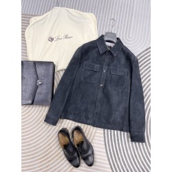 로로피아나 Loro Piana 레더자켓