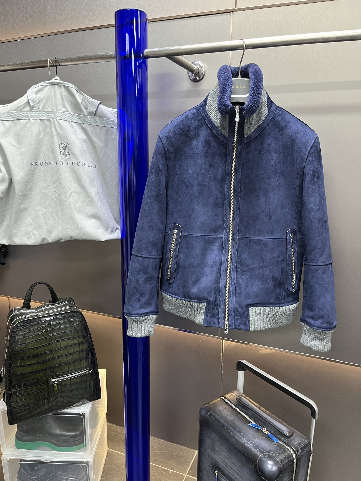 브루넬로 쿠치넬리 Brunello Cucineli 레더 재킷