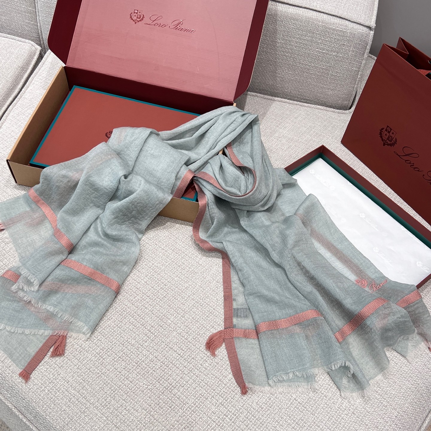 로로피아나 Loro piana 스카프 95x210cm