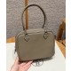 에르메스 Hermes Mini Plume 21cm Chevre 18 Etoupe/silver