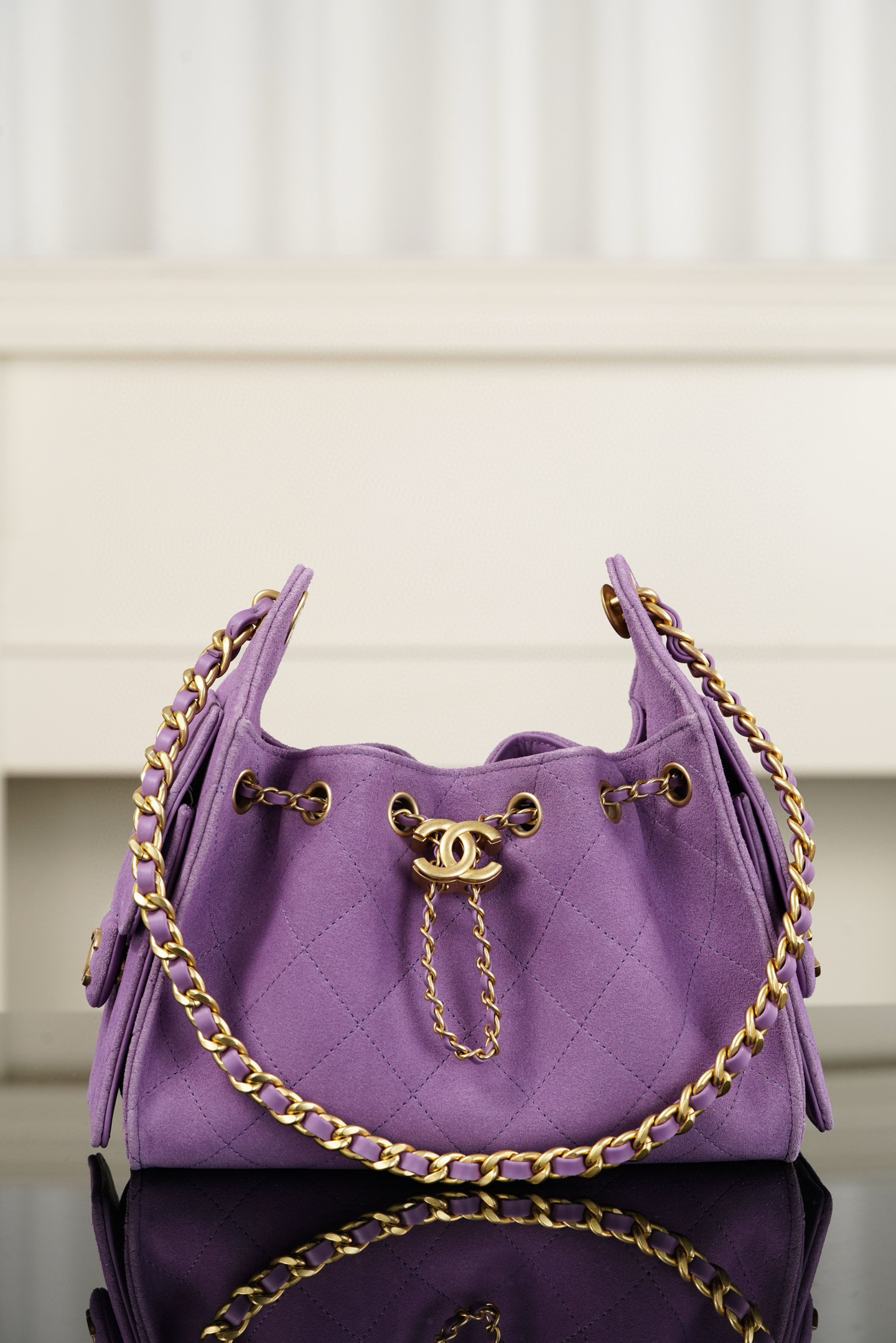 샤넬 CHANEL 26C AS5631 25 Mini Bag Purple 22cm