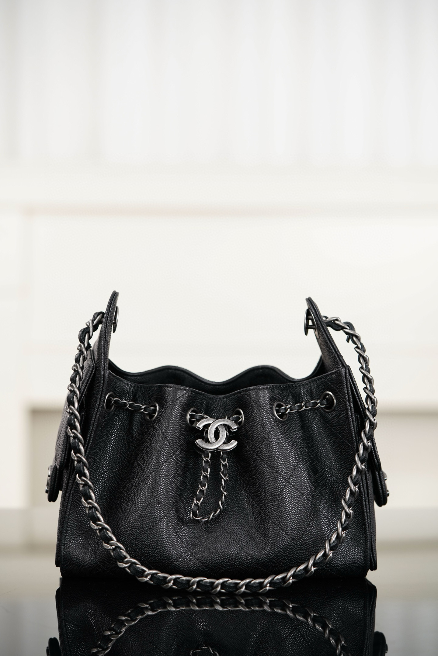 샤넬 CHANEL 26C AS5631 25 Mini Bag Black 22cm