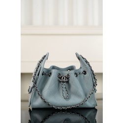 샤넬 CHANEL 26C AS5631 25 Mini Bag Blue 22cm