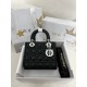 디올 Dior Small Lady Dior Bag Black silver  20cm